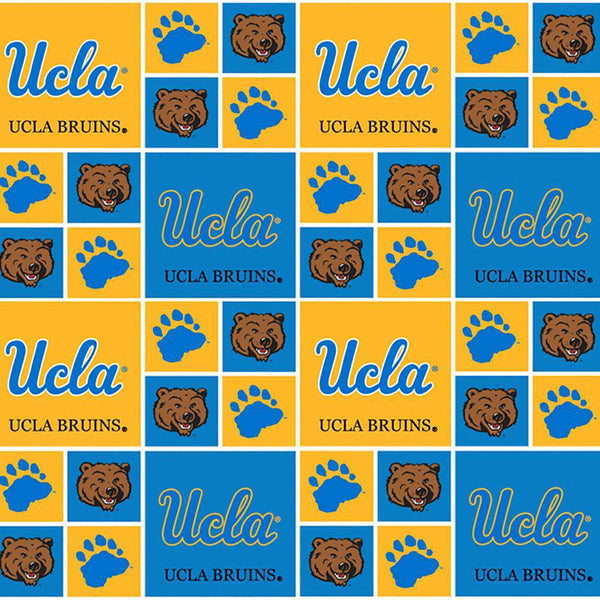 UCLA Bruins Cotton Fabric Block - Team Fabric - Same Day Fabric - Sykel Enterprises