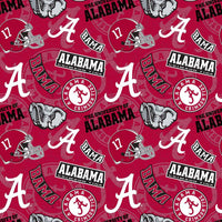 University of Alabama Crimson Tide Cotton Fabric Tone on Tone - Team Fabric - Same Day Fabric - Sykel Enterprises