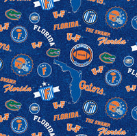 University of Florida Gators Cotton Fabric Home State - Team Fabric - Same Day Fabric - Sykel Enterprises