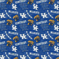 University of Kentucky Wildcats Cotton Fabric Tone on Tone - Team Fabric - Same Day Fabric - Sykel Enterprises