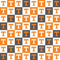 University of Tennessee Volunteers Cotton Fabric Collegiate Check - Team Fabric - Same Day Fabric - Sykel Enterprises