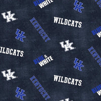 University of Kentucky Wildcats Cotton Fabric Distressed Logo